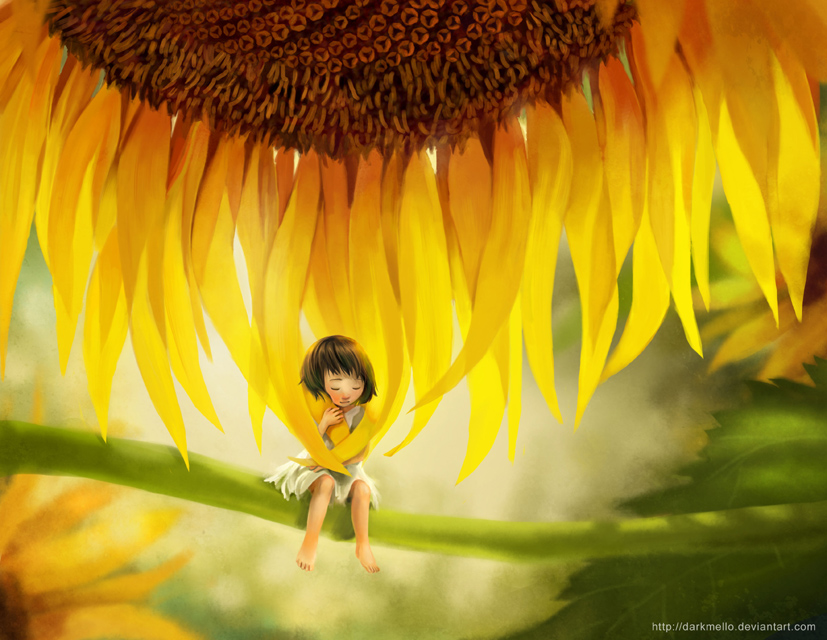 sunflower_child_by_darkmello